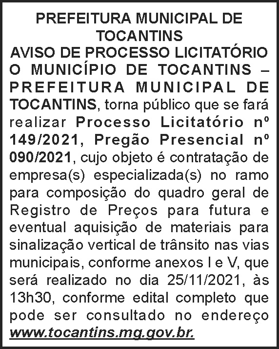 1 TOCANTINS 149