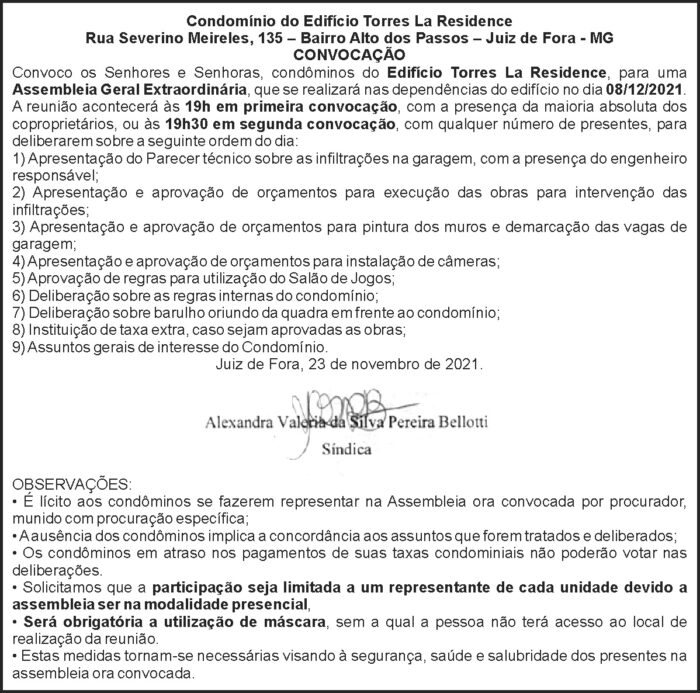 La residence - Edital 4 1 TORRES