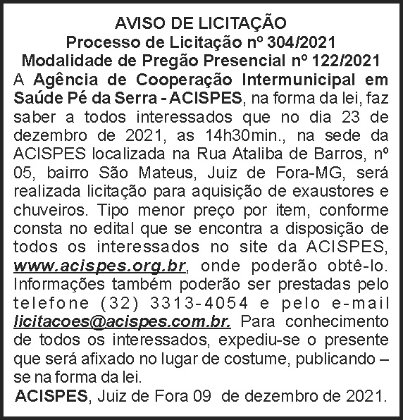 Processo de licitação 304 - Acispes 4 1 ACISPES 304