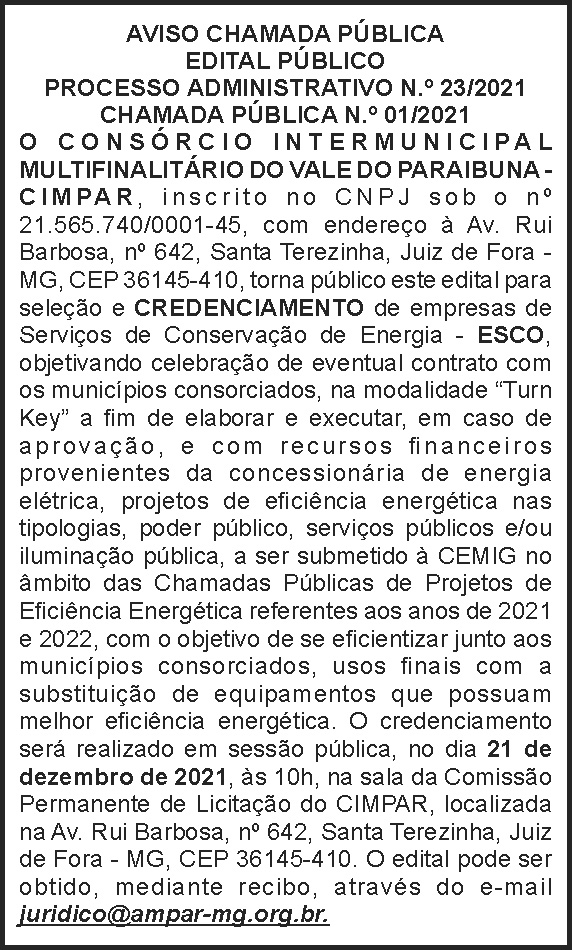 Cimpar - Edital público 4 1 CIMPAR 23