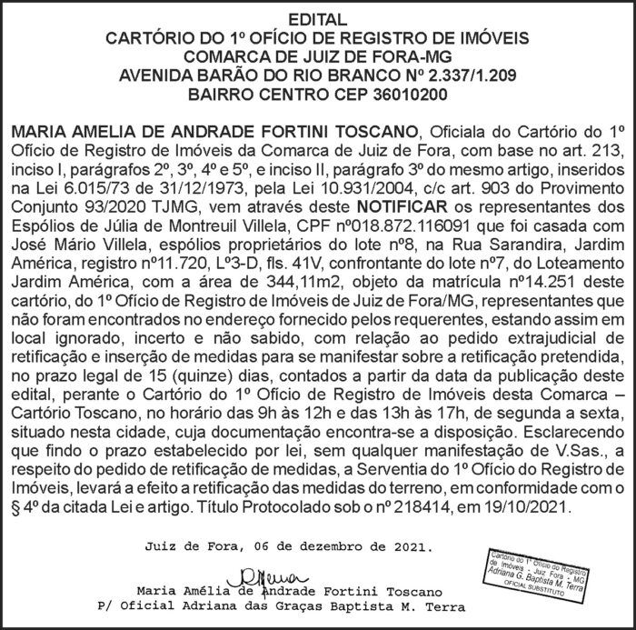 Edital - Registro de imóveis 4 1 JULIA