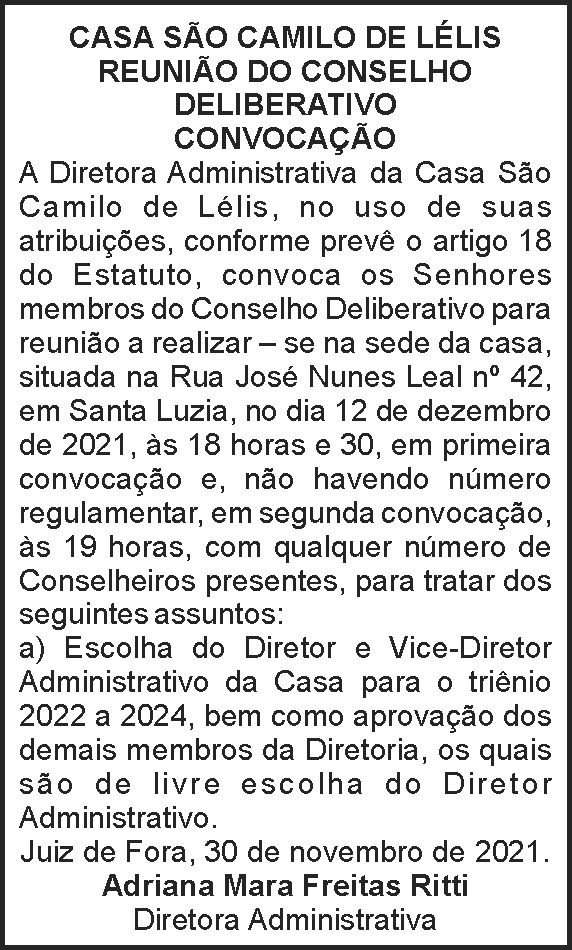 Casa São Camilo de Lélis 4 1 LELIS