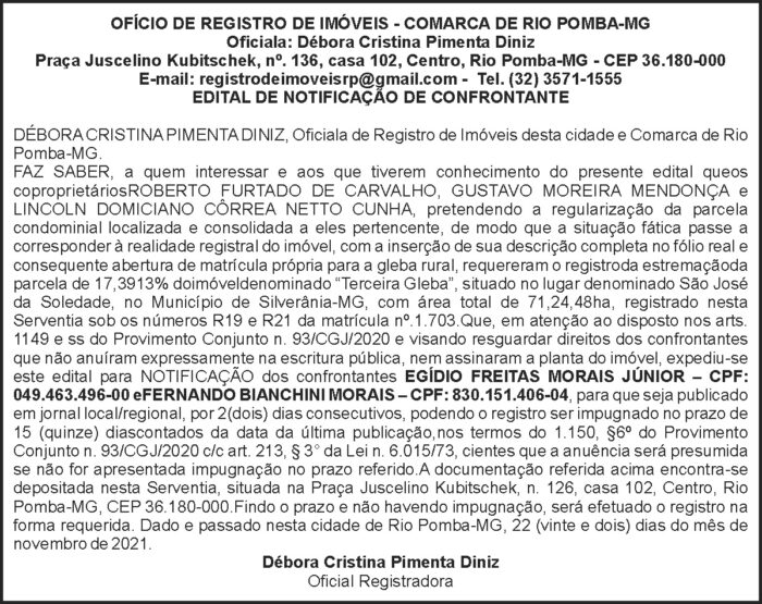 1 RIO POMBA