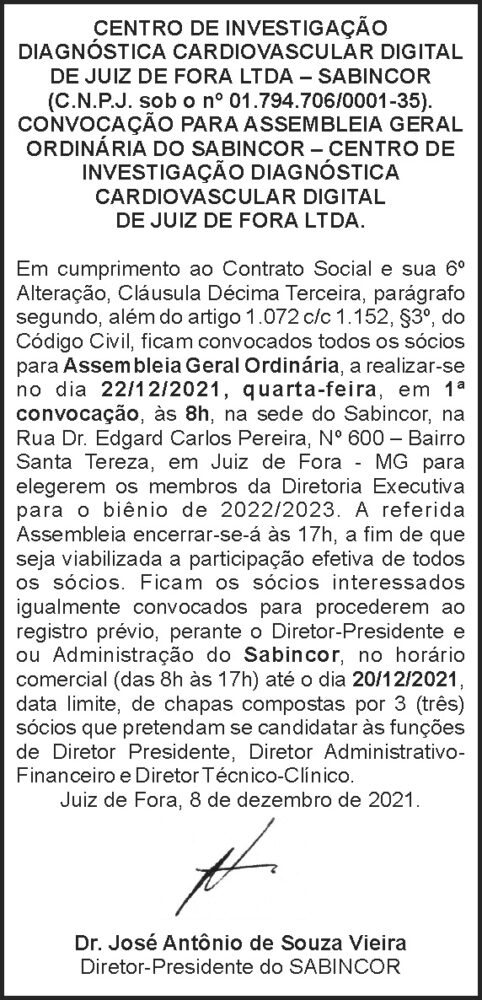 Sabincor - Assembleia Geral 4 1 SABINCOR