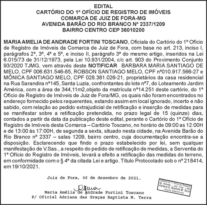 Registro de imóveis - Comarca JF 4 1 SANTIAGO