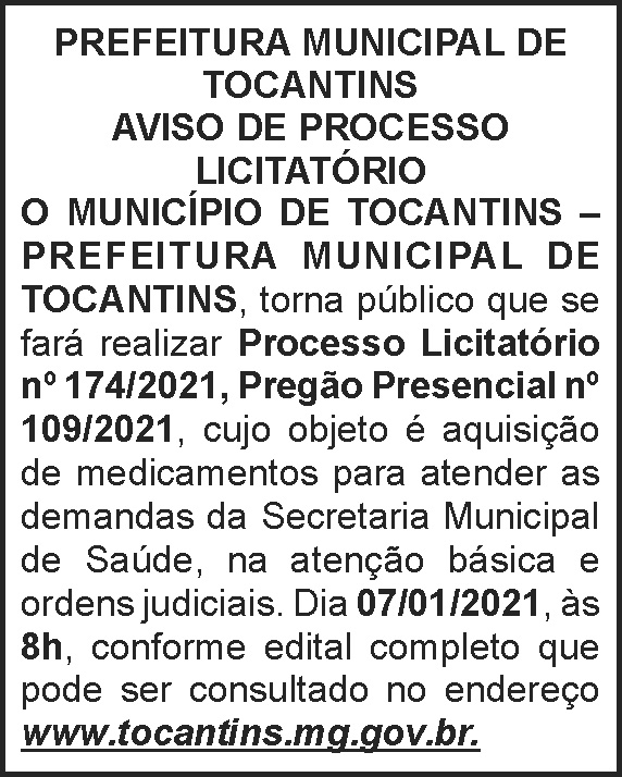 1 TOCANTINS 174
