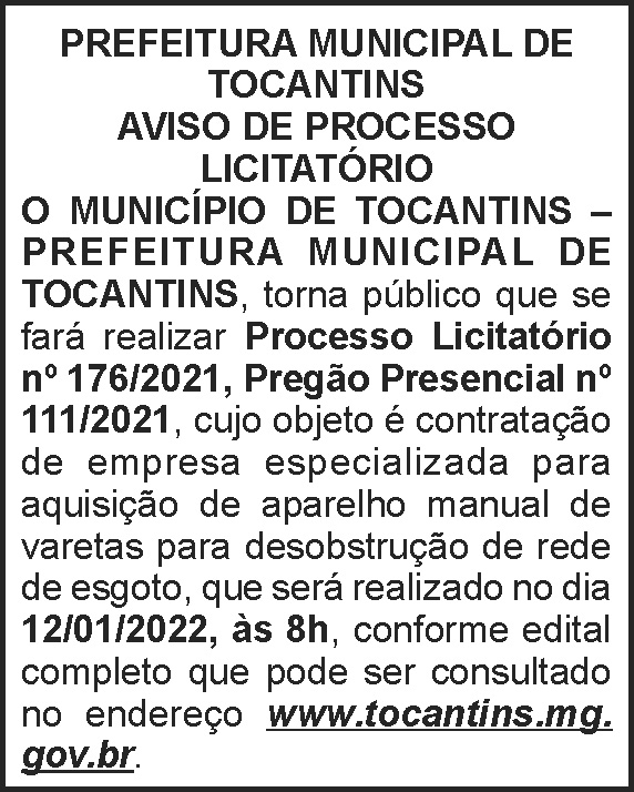 1 TOCANTINS 176