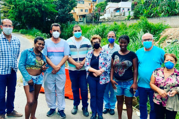 Prefeita e secretários vistoriam situação do córrego de Santa Luzia 1 margarida