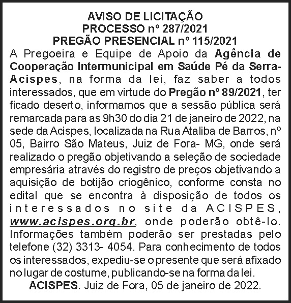 Pregão presencial 115 - Acispes 4 1 ACISPES 115