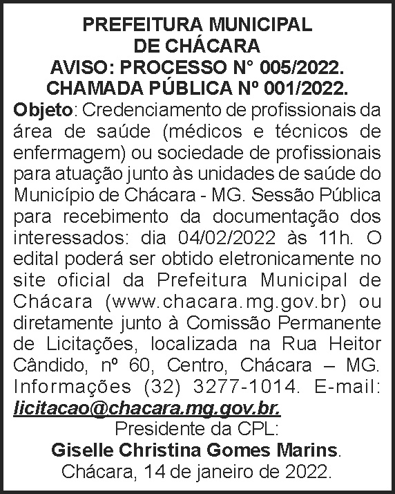 Chácara - Chamada Pública 2022 4 1 CHACARA 005