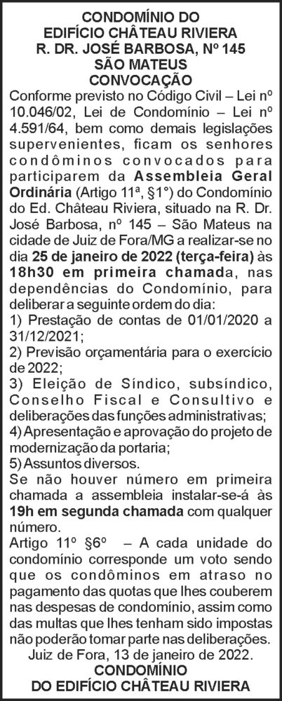 Edital de convocação - São Mateus 4 1 CHATEAU