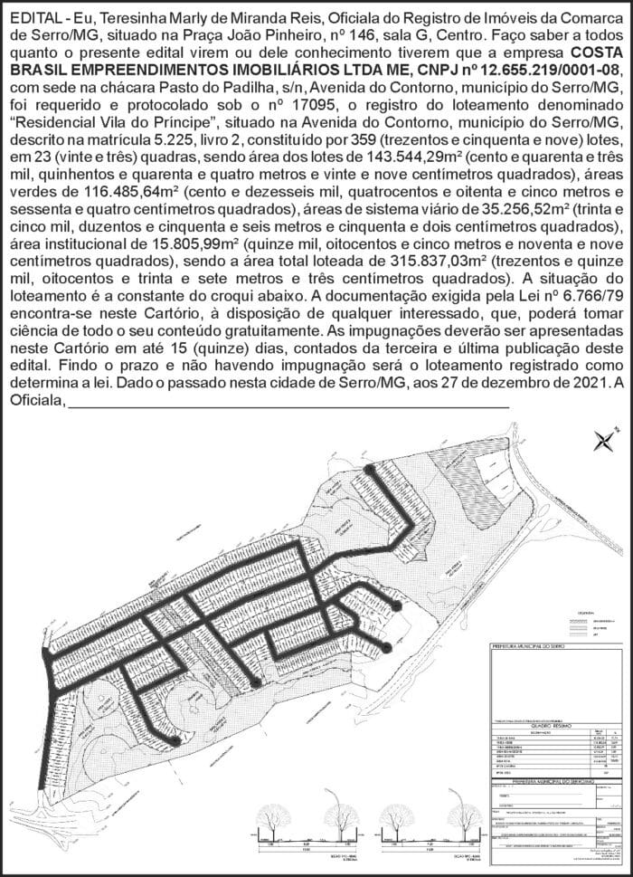 Edital - registro de imóveis 4 1 COSTA BRASIL