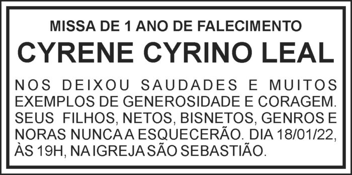 Edital - Missa de falecimento 4 1 CYRENE