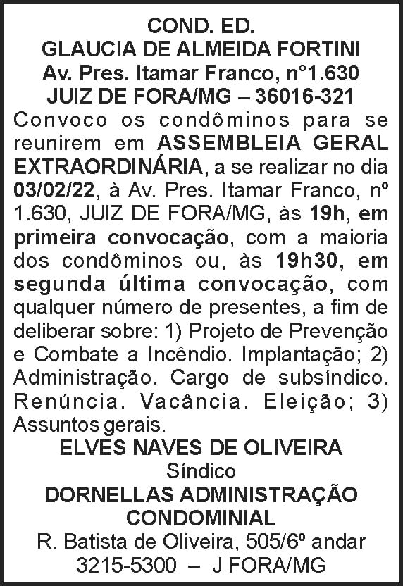 Ed. Glaucia - Assembleia Geral 4 1 FORTINI
