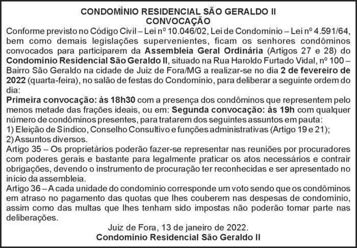Edital - Condomínio São Geraldo 4 1 GERALDO