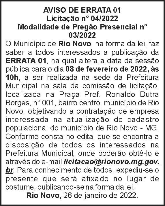 1 RIO NOVO ERRATA 4