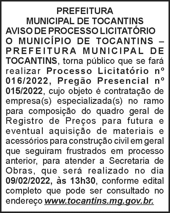 1 TOCANTINS 016