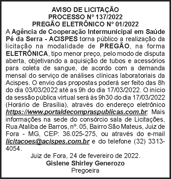 Acispes - Processo Nº 137 4 1 ACISPES 137
