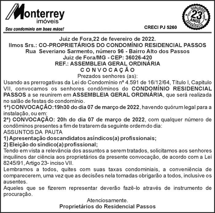 1 PASSOS