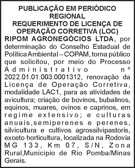Ripom Agronegócios 4 1 RIPOM