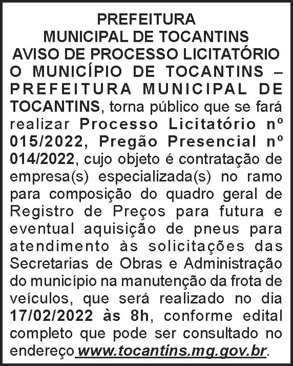 1 TOCANTINS 015