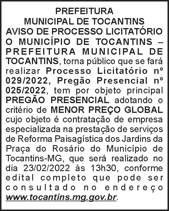 1 TOCANTINS 029
