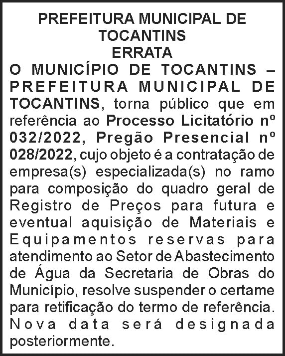 1 TOCANTINS 1