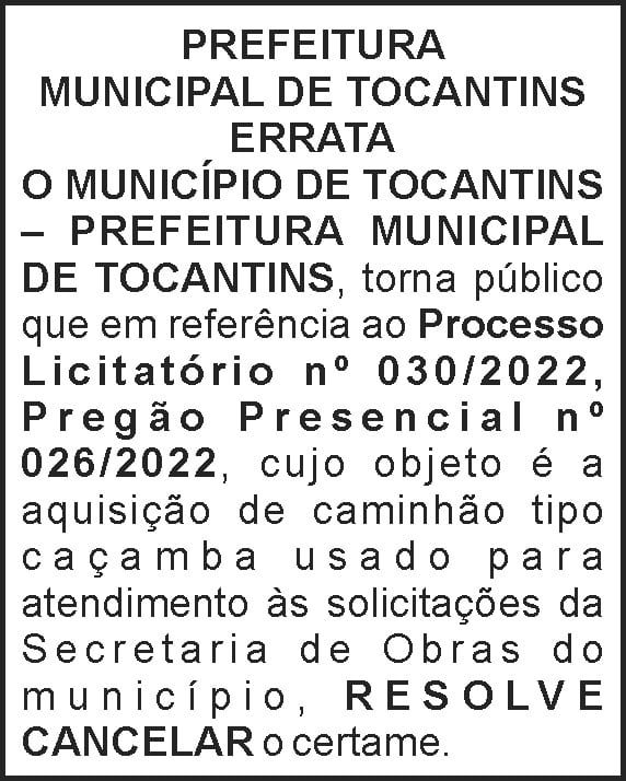 1 TOCANTINS