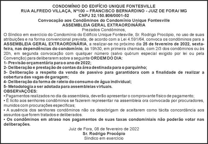 Condomínio do Edifício Unique Fontesville 4 1 UNIQUE