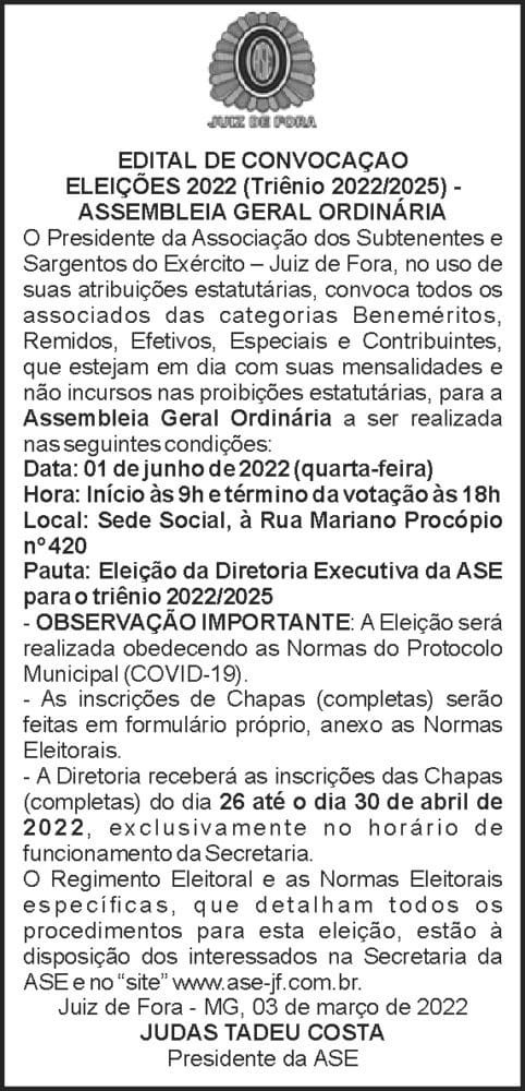Associação dos Subtenentes e Sargentos do Exército 4 1 ASE