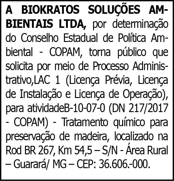 Biokratos Soluções Ambientais 4 1 BIOKRATOS