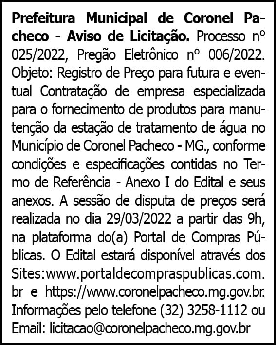 Processo nº 25 - Coronel Pacheco 4 1 CORONEL 025