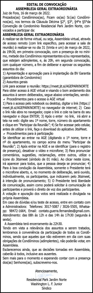 1 EXTRAORDINARIA