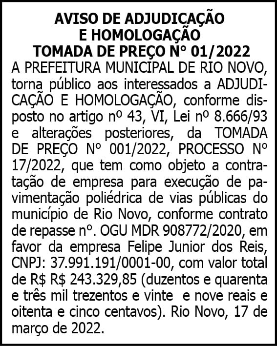 1 RIO NOVO 01