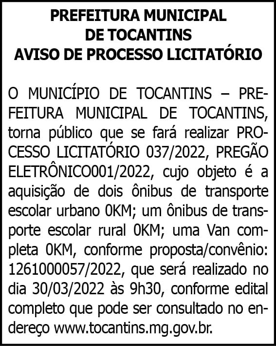 1 TOCANTINS 037