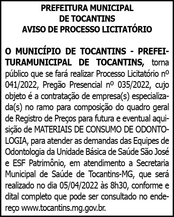 1 TOCANTINS 041