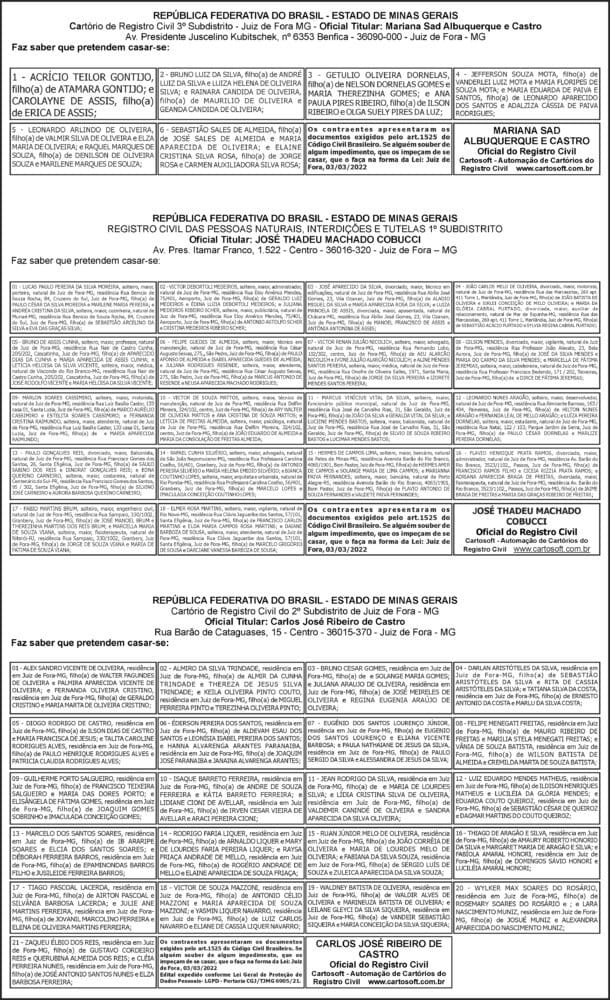 Aviso de Casamento 4 Avisos de casamentos 3