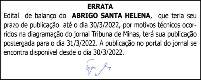 ERRATA SANTA HELENA