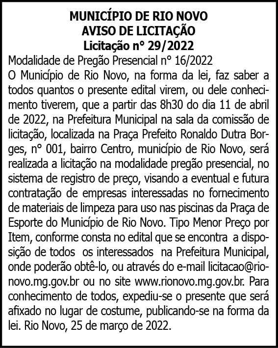 Município de Rio Novo- Licitação N°29/2022 4 WhatsApp Image 2022 03 25 at 19.04.17