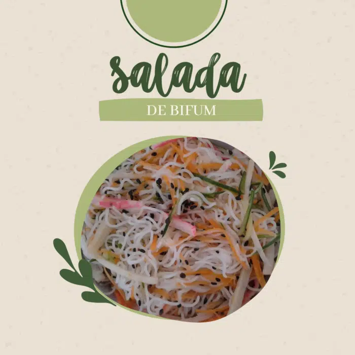 Salada de Bifum – Macarrão de farinha de arroz 1 Salada de Bifum