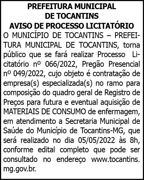 1 TOCANTINS 066