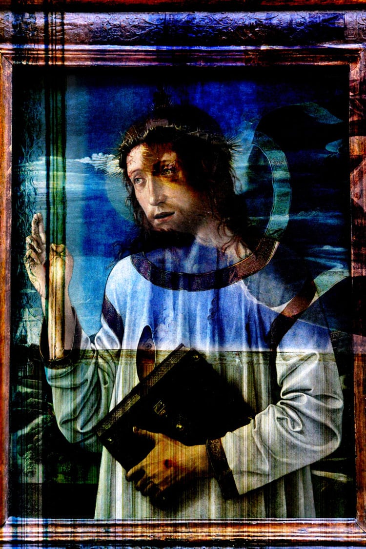 Urban Art Blessing Christ