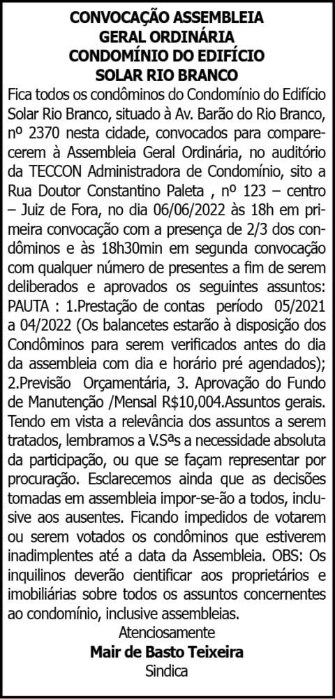 1 RIO BRANCO