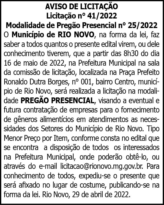 1 RIO NOVO 41