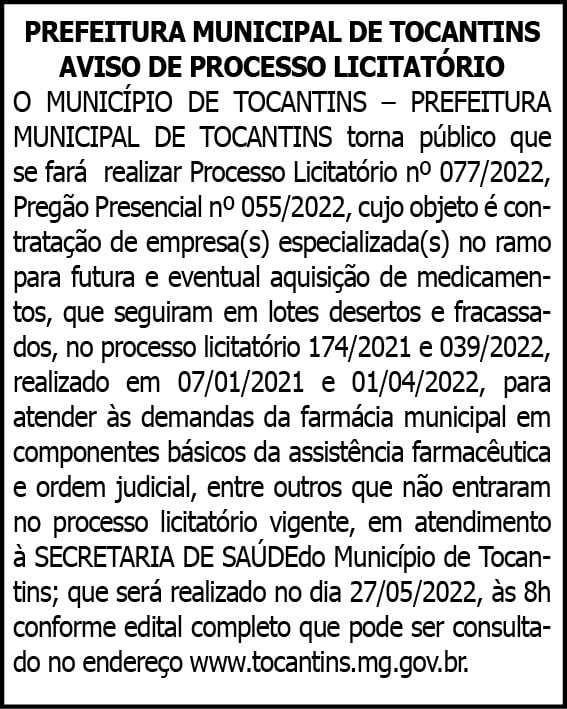 1 TOCANTINS 077