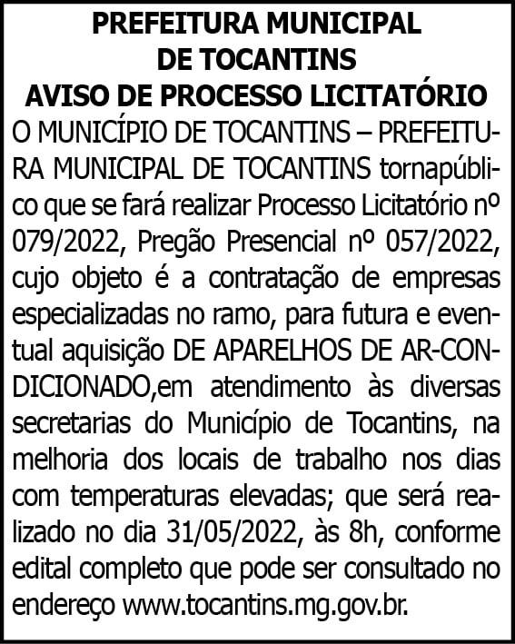1 TOCANTINS 079