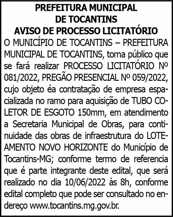 1 TOCANTINS 081