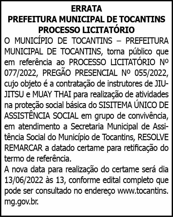 1 TOCANTINS