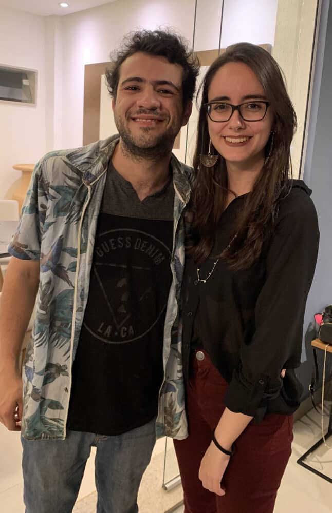 Igor Assad e Júlia Itaboray em noite de festa