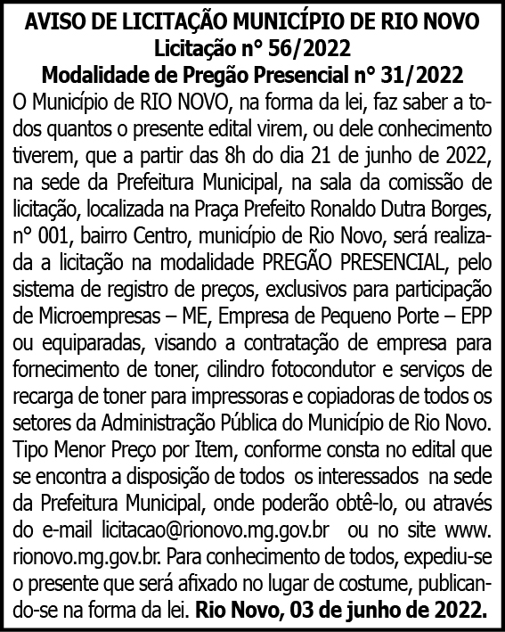 1 RIO NOVO 56